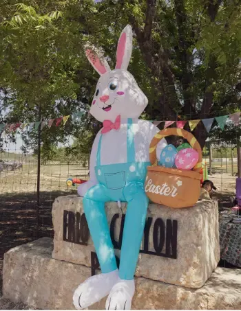 easter bunny blow up decoration