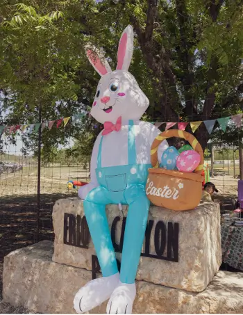 easter bunny blow up decoration